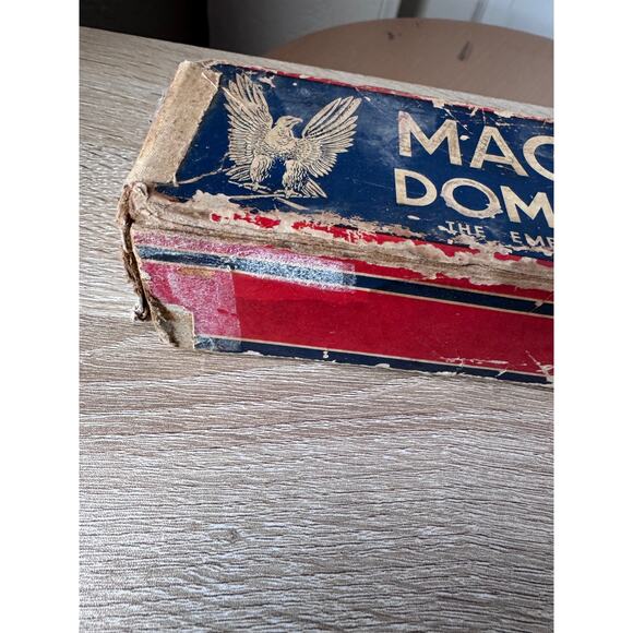 Vintage Magna Dominoes Set – Complete – 1940s – The Embossing Co. - Picture 5 of 13
